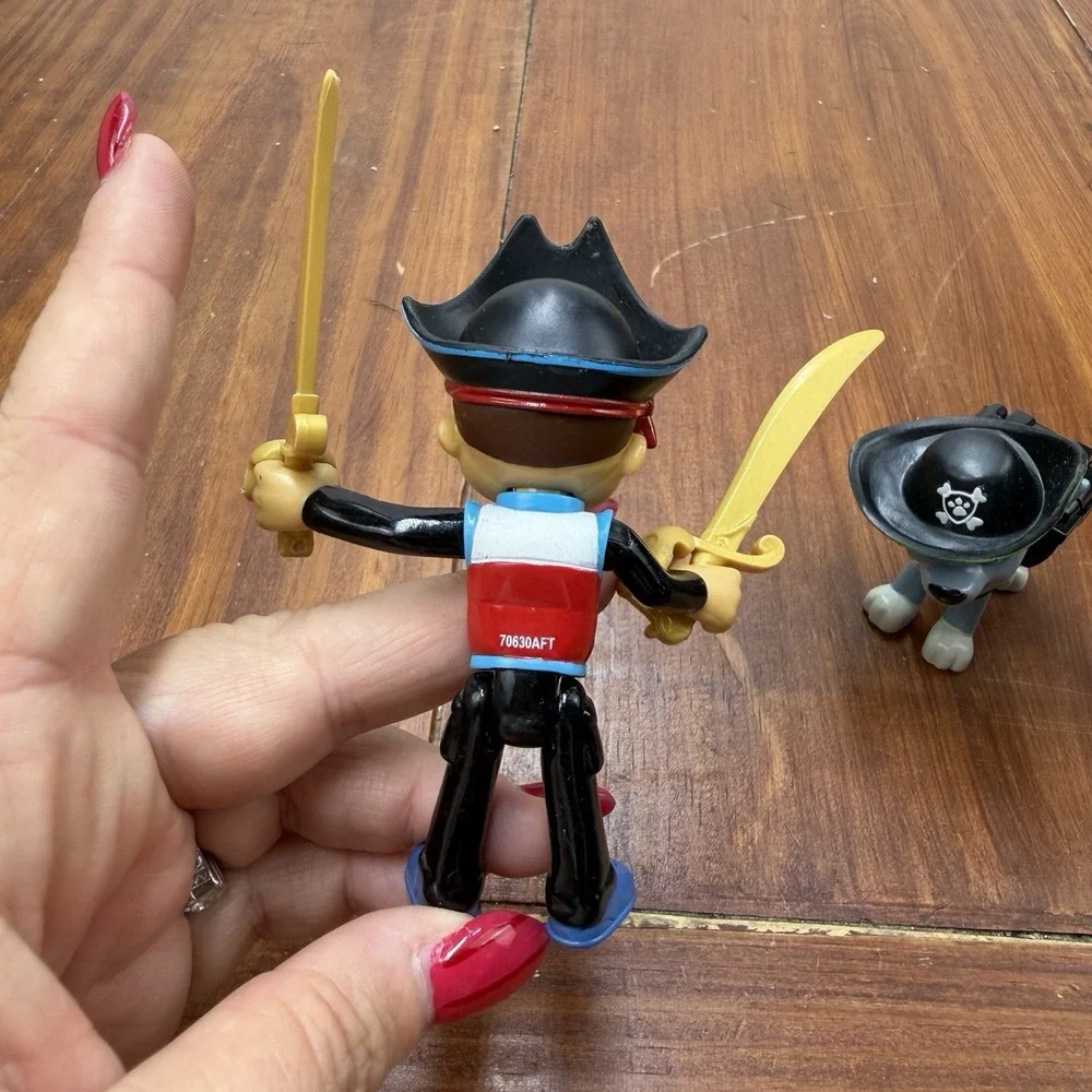 PAW Patrol Pirate Pups Action Pack Lot Ryder Swords Marshall Chase Rocky Parrot